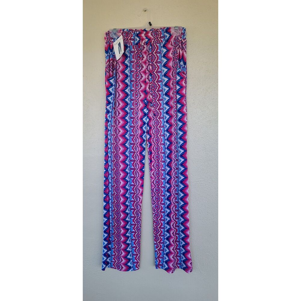Kendall & James Geometric Printed Wide-Leg Palazzo Pants Size O/S NWT